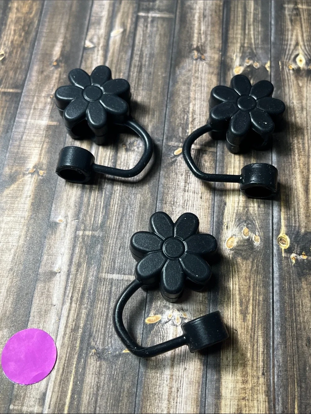 5for$10 Three Diasy Straw Cover Cap for Stanley Cup, Silicone Straw Topper 10m